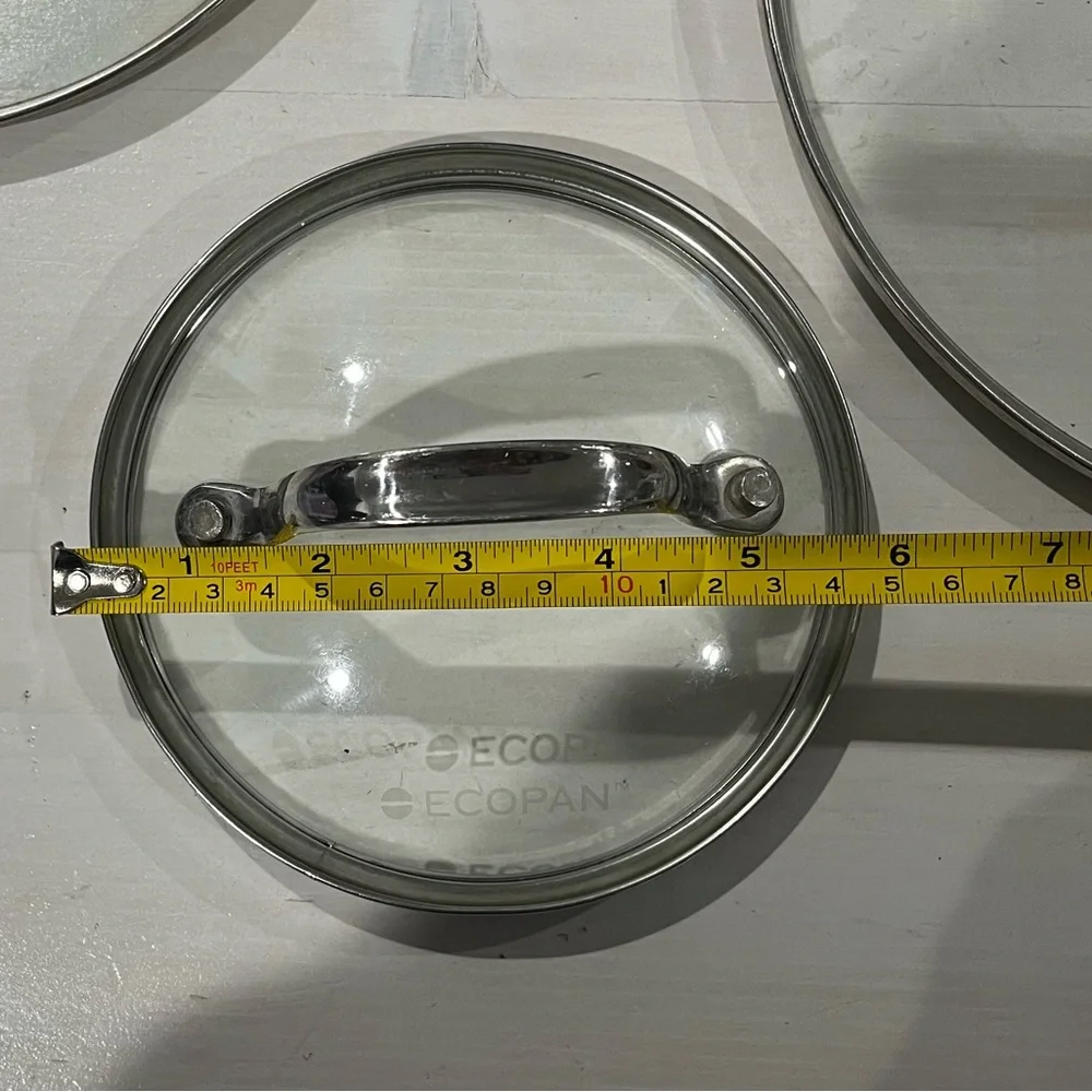 Ecopan Glass Replacement Lid with‎ Handle bundle